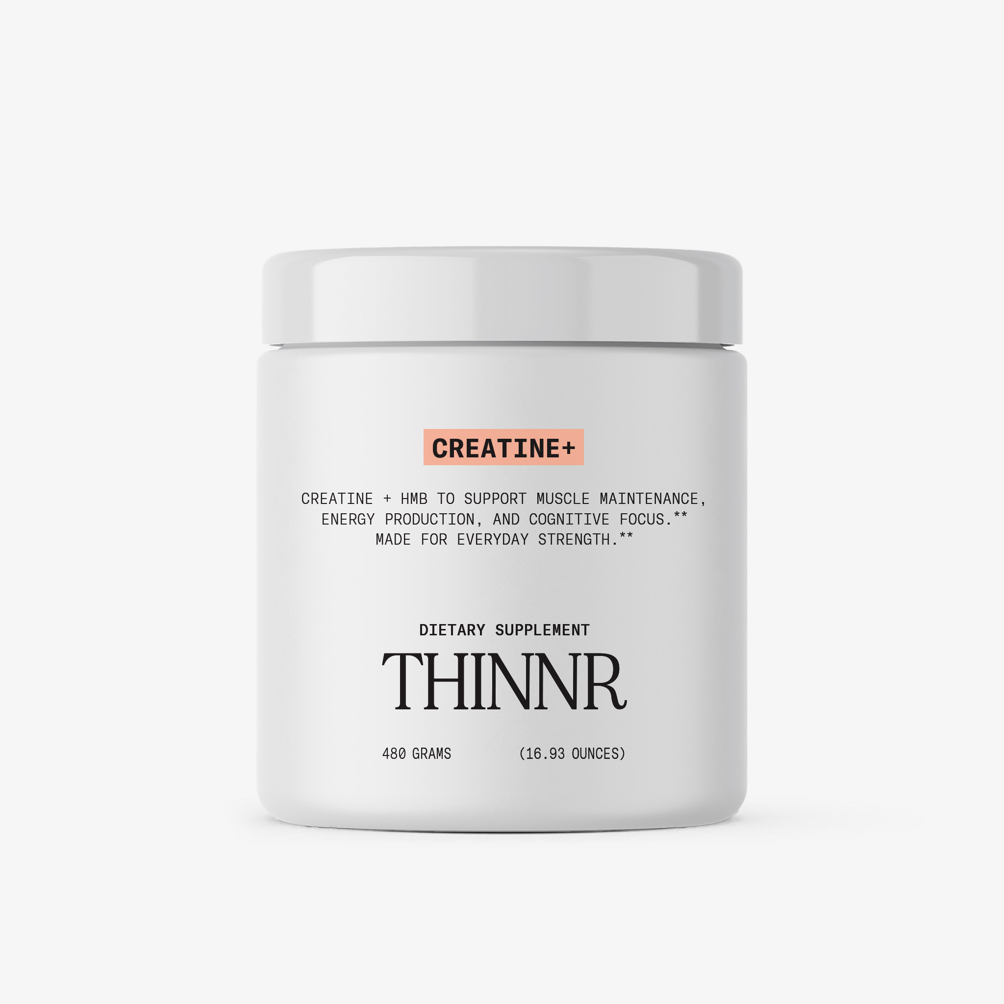 THINNR Creatine+ - muscle maintenance during weight loss