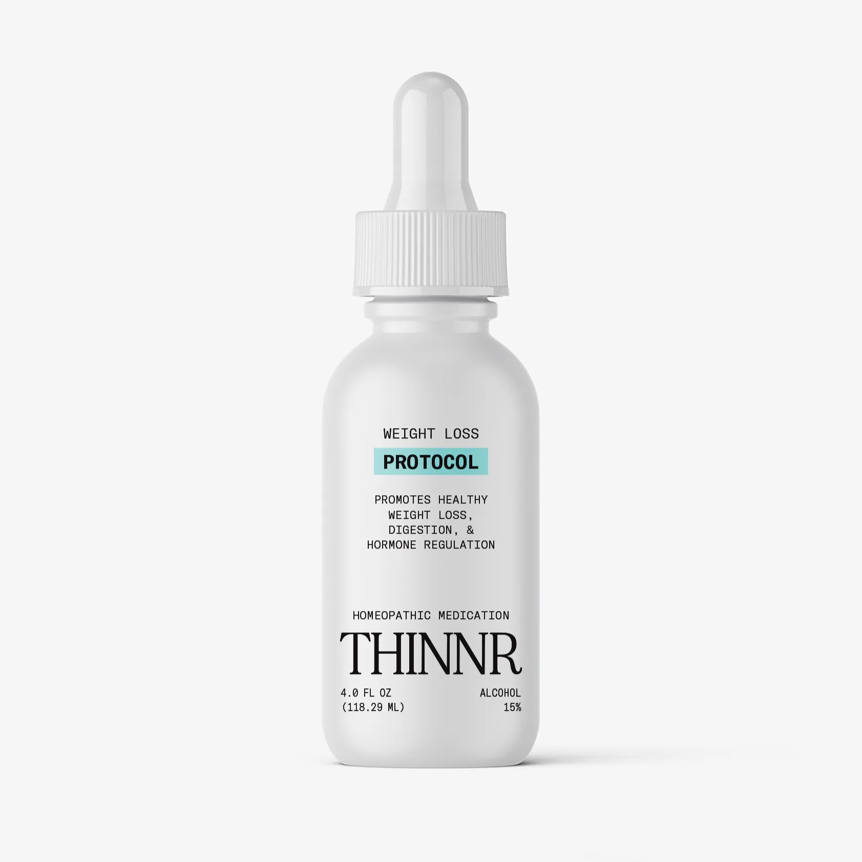 THINNR Protocol - homeopathic OTC weight management medication bottle